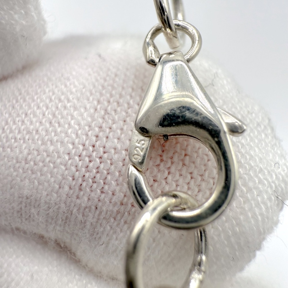 Pink Oyster Turquoise .925 Sterling Silver Bracelet - Picture 13 of 16